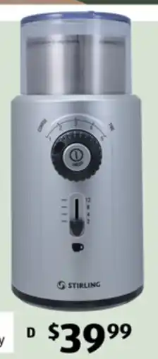 ALDI Stirling coffee grinder offer