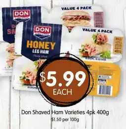 Spudshed Don Shaved Ham Varieties offer