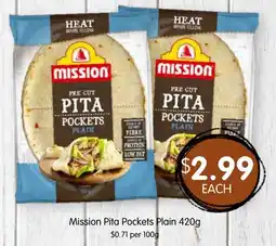 Spudshed Mission Pita Pockets Plain offer