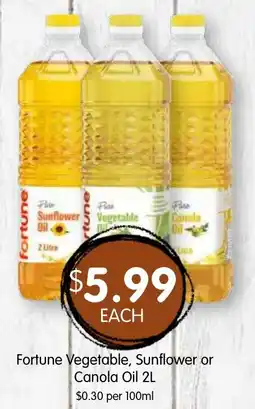 Spudshed Fortune Vegetable, Sunflower or Canola Oil offer