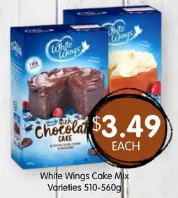 Spudshed White Wings Cake Mix Varieties offer