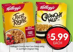 Spudshed Kellogg's Crunchy Nut Corn Flakes offer