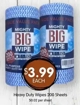 Spudshed Mighty Big Wipe offer