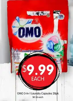 Spudshed OMO 3-In-1 Laundry Capsules offer