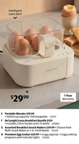 ALDI Ambiano Premium Egg Cooker offer
