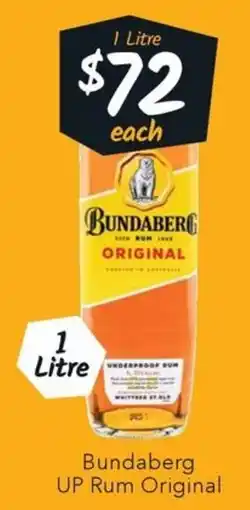 Ritchies Bundaberg UP Rum Original offer