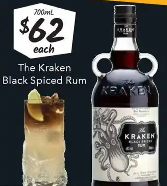 Ritchies The Kraken Black Spiced Rum offer