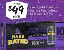 Ritchies Hard Rated Alcoholic Orange Passionfruit offer