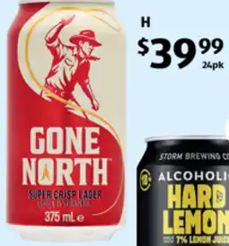 ALDI Gone North Super Crisp Lager offer
