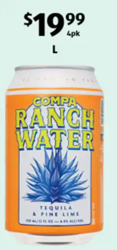ALDI Compa Ranch Water Pine Lime offer