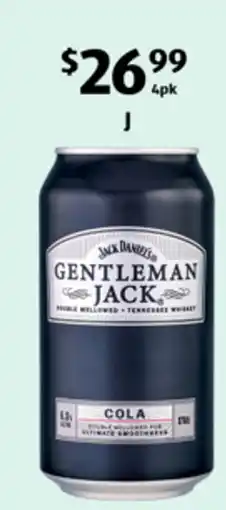 ALDI Gentleman Jack & Cola offer