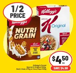 IGA Kellogg's Cereal Special K Original offer