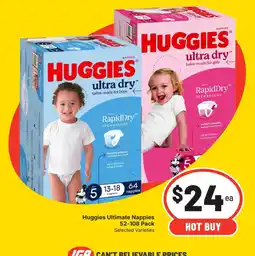 IGA Huggies Ultimate Nappies offer
