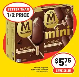 IGA Streets Magnum Ice Cream 4-6 Pack offer