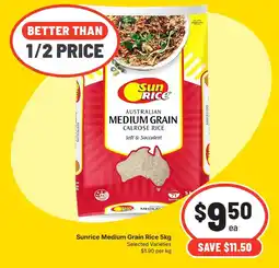 IGA Sunrice Medium Grain Rice offer
