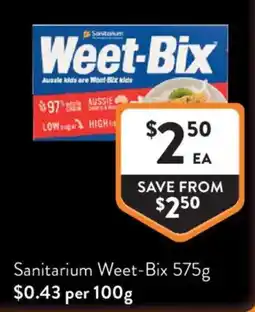 Foodworks Sanitarium Weet-Bix offer