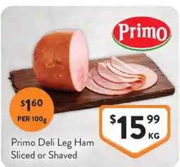 Foodworks Primo Deli Leg Ham offer