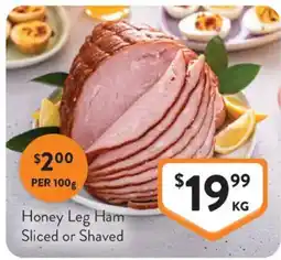 Foodworks Honey Leg Ham offer