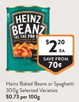 Foodworks Heinz Baked Beans offer