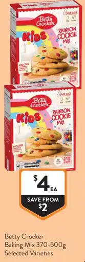 Foodworks Betty Crocker Baking Mix offer