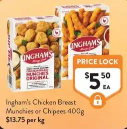 Foodworks Ingham's Chicken Breast Munchies offer