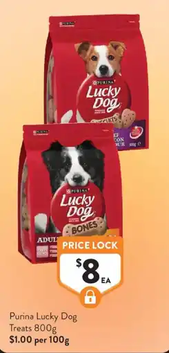 Foodworks Purina Lucky Dog Treats offer