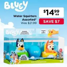Toyworld Bluey Water Squirters Assorted offer