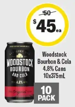 Liquorland Woodstock Bourbon & Cola offer