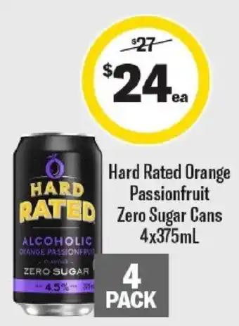 Hard Rated Orange Passionfruit Zero Sugar