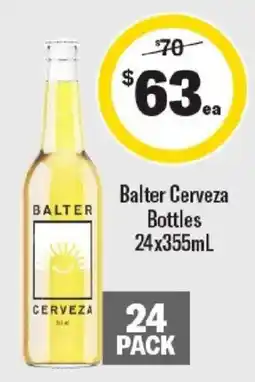 Liquorland Balter Cerveza Bottles offer