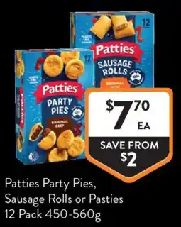 Foodworks Patties Party Pies offer