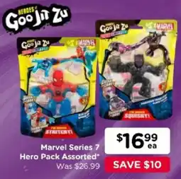 Toyworld Heroes of Goo Jit Zu Marvel Series 7 Hero Pack Assorted offer