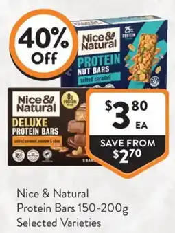 Foodworks Nice & Natural Protein Bars offer