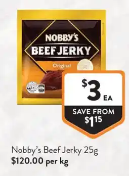 Foodworks Nobby's Beef Jerky offer