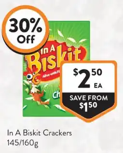 Foodworks In A Biskit Crackers offer