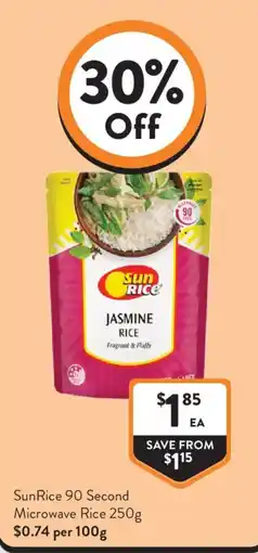 Foodworks SunRice Jasmine Rice offer