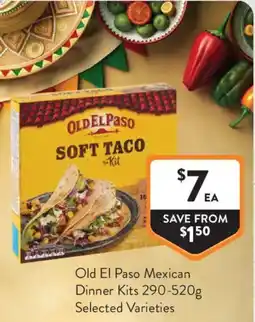 Foodworks Old El Paso Mexican Dinner Kits offer