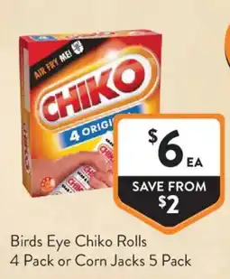 Foodworks Birds Eye Chiko Rolls offer