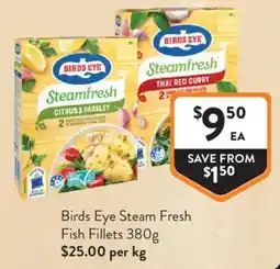 Foodworks Birds Eye Steam Fresh Fish Fillets offer