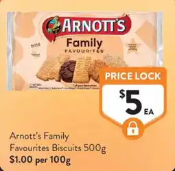 Foodworks Arnott's Family Favourites Biscuits offer