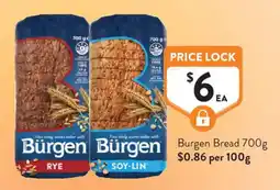 Foodworks Burgen Bread offer