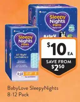 Foodworks BabyLove SleepyNights Pants offer