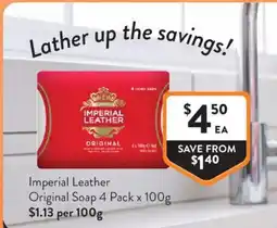 Foodworks Imperial Leather Original Soap offer
