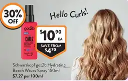 Foodworks Schwarzkopf got2b Hydrating Beach Waves Spray offer