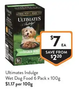 Foodworks Ultimates Indulge Wet Dog Food offer
