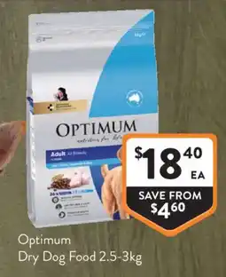Foodworks Optimum Dry Dog Food offer