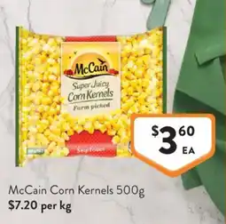 Foodworks McCain Corn Kernels offer