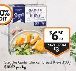 Foodworks Steggles Garlic Chicken Breast Kievs offer