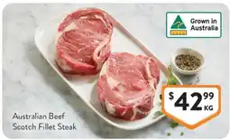 Foodworks Australian Beef Scotch Fillet Steak offer