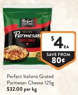 Foodworks Perfect Italiano Grated Parmesan Cheese offer